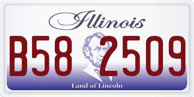 IL license plate B582509