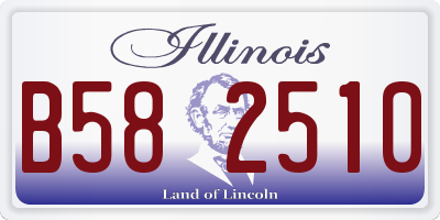 IL license plate B582510
