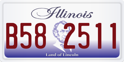IL license plate B582511