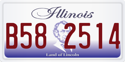 IL license plate B582514