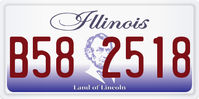 IL license plate B582518