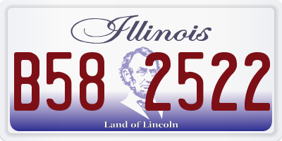 IL license plate B582522