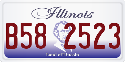 IL license plate B582523
