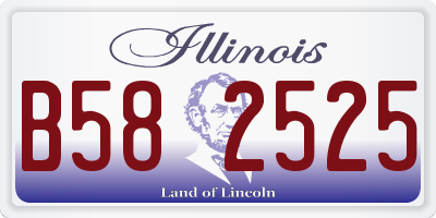 IL license plate B582525