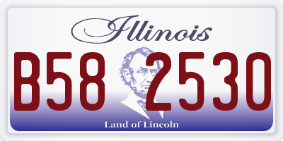 IL license plate B582530