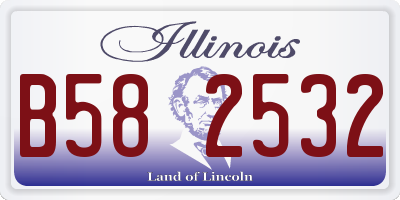 IL license plate B582532