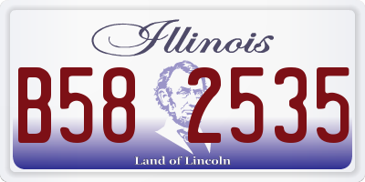 IL license plate B582535