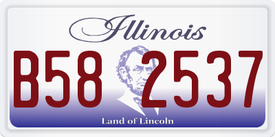 IL license plate B582537