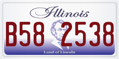 IL license plate B582538