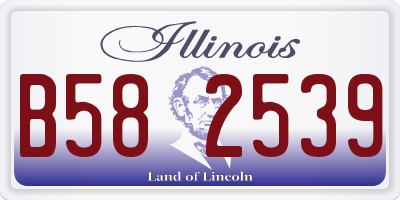 IL license plate B582539