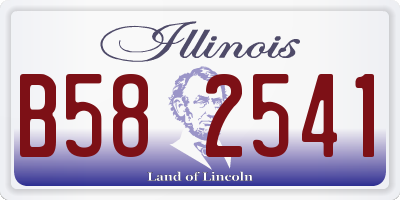 IL license plate B582541