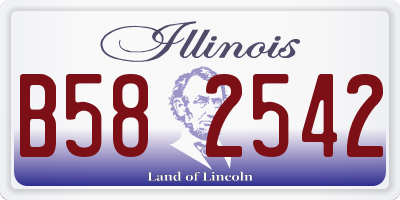 IL license plate B582542