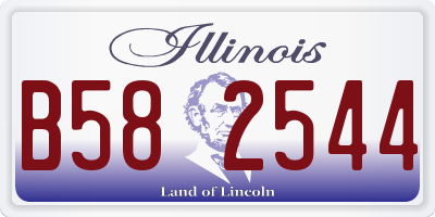 IL license plate B582544