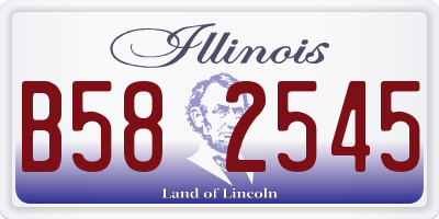 IL license plate B582545