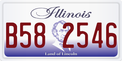 IL license plate B582546