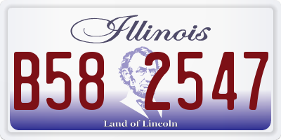 IL license plate B582547