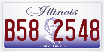 IL license plate B582548