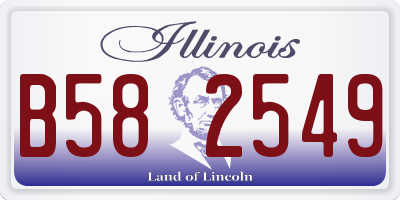 IL license plate B582549
