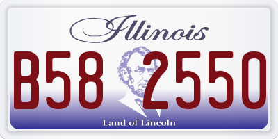 IL license plate B582550