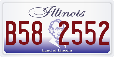 IL license plate B582552