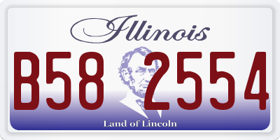 IL license plate B582554