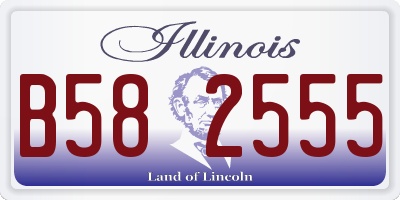 IL license plate B582555