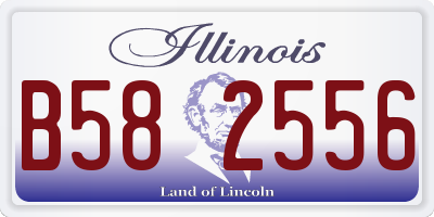 IL license plate B582556