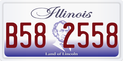 IL license plate B582558