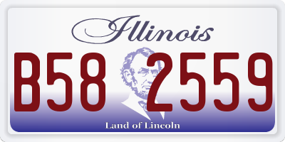 IL license plate B582559