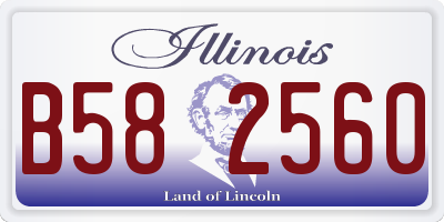 IL license plate B582560