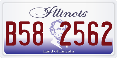 IL license plate B582562