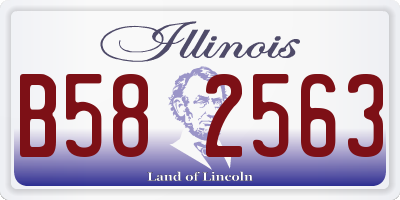 IL license plate B582563