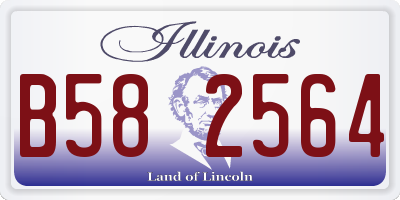 IL license plate B582564
