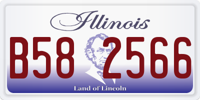 IL license plate B582566