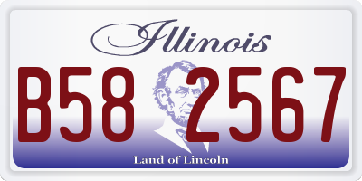 IL license plate B582567