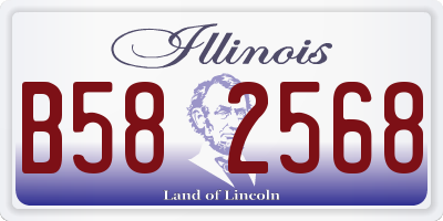 IL license plate B582568