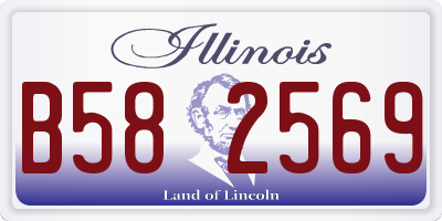 IL license plate B582569