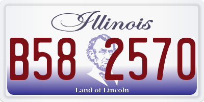 IL license plate B582570