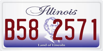 IL license plate B582571