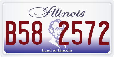 IL license plate B582572