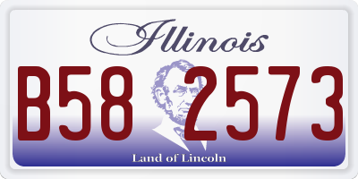IL license plate B582573