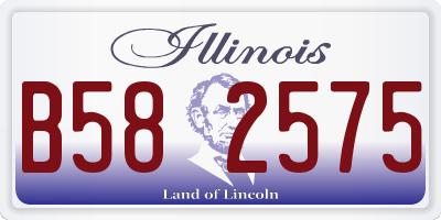 IL license plate B582575