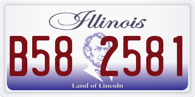 IL license plate B582581