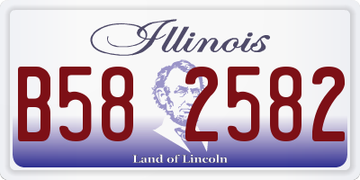 IL license plate B582582