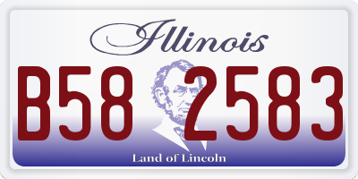 IL license plate B582583