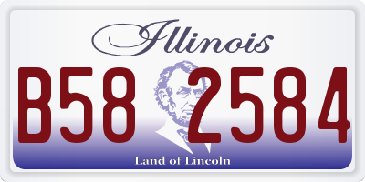 IL license plate B582584