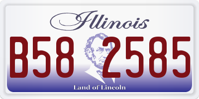 IL license plate B582585