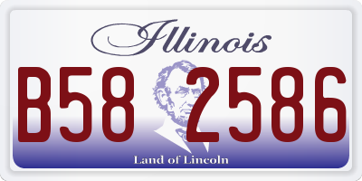 IL license plate B582586
