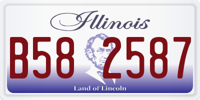 IL license plate B582587
