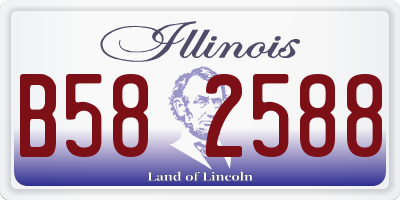 IL license plate B582588